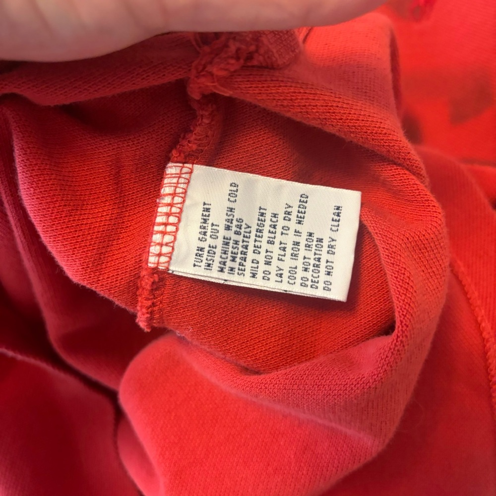 Polo. By Ralph Lauren red polo with Flag/stencil/distress-BIG Men’s 3X - Picture 13 of 16